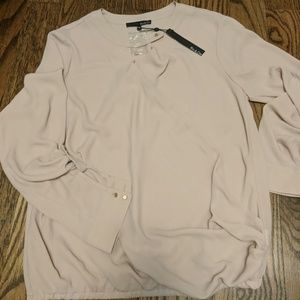 Ro & De Faux Wrap Shirt NWT